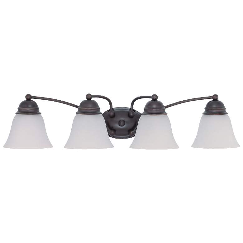 Image 1 Empire; 4 Light; 29 in.; Vanity with Frosted White Glass