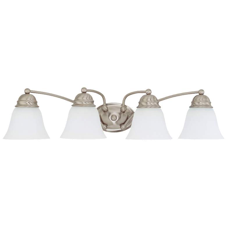 Image 1 Empire; 4 Light; 29 in.; Vanity with Frosted White Glass