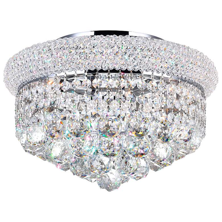 Image 1 Empire 4 Light Flush Mount With Chrome Finish
