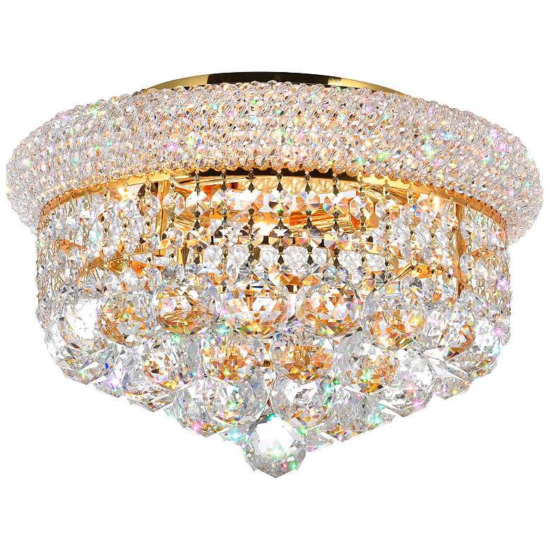 Image 1 Empire 4 Light Flush Mount With Gold Finish
