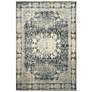 Empire 4445S 5&#39;3"x7&#39;6" Ivory and Blue Area Rug