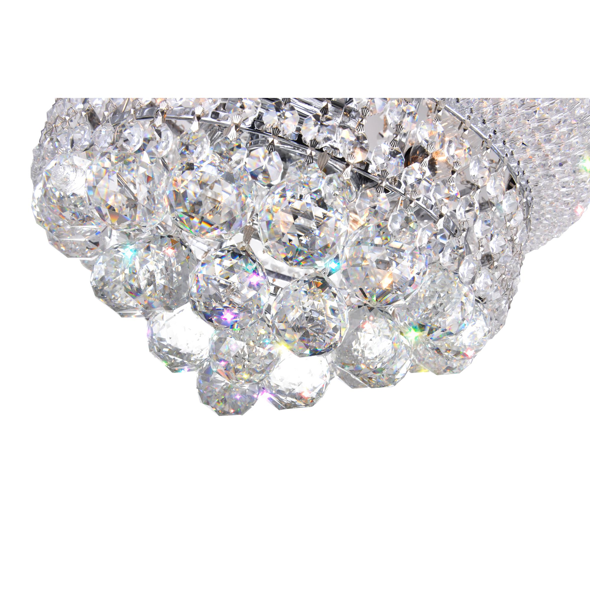 Image 4 Empire 6 Light 14in Chrome Chandelier with Crystals more views