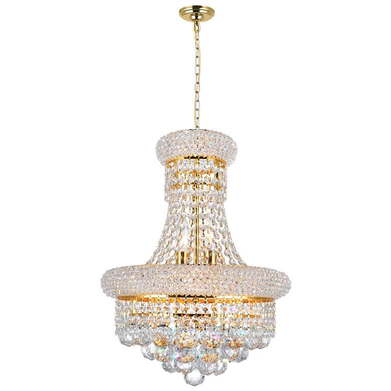Image 1 Empire 6 Light Chandelier With Gold Finish