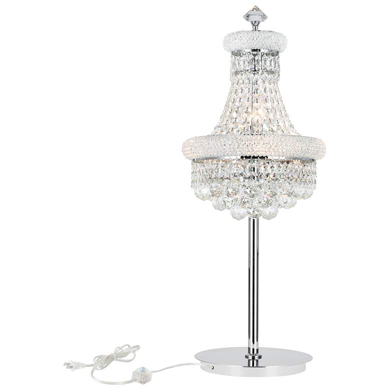 Image 1 Empire 6 Light Table Lamp With Chrome Finish