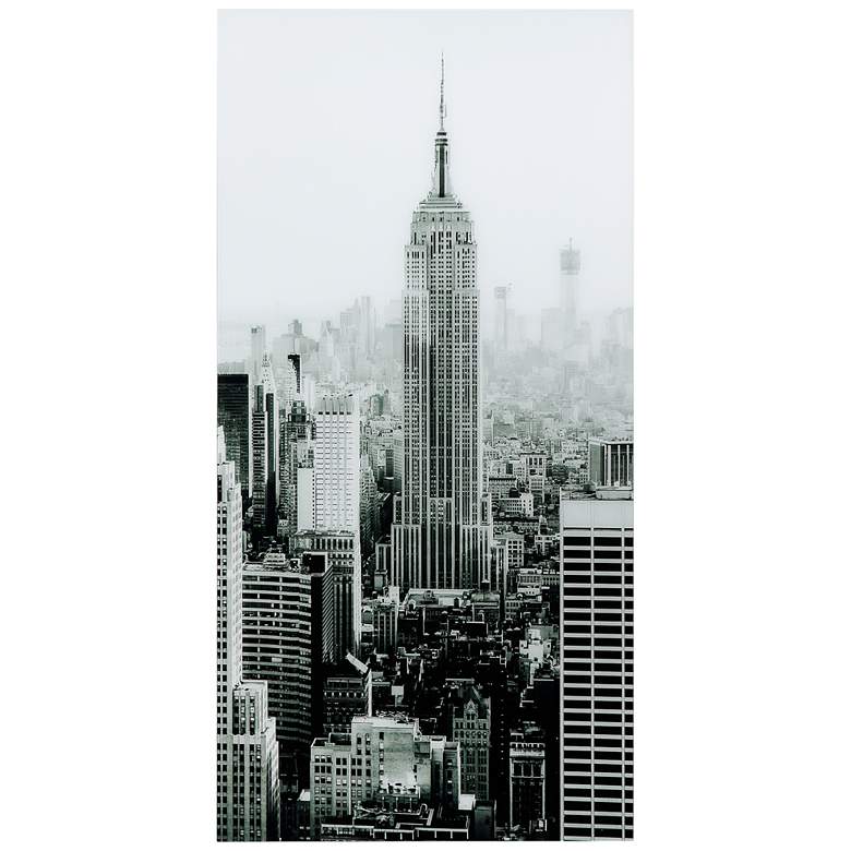 Image 2 Empire 72" High Free Floating Tempered Art Glass Wall Art