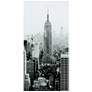 Empire 72" High Free Floating Tempered Art Glass Wall Art in scene
