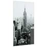 Empire 72" High Free Floating Tempered Art Glass Wall Art in scene