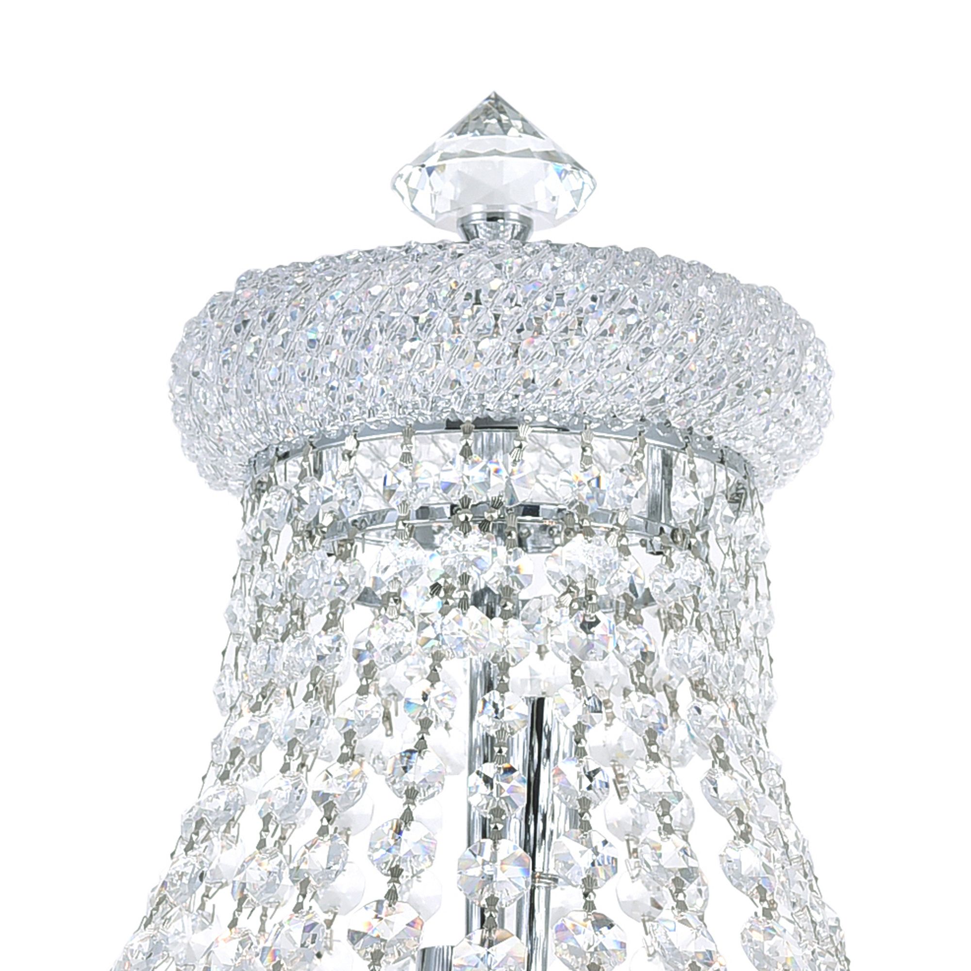 Image 4 Empire 8 Light 18in Chrome Floor Lamp with Crystals more views