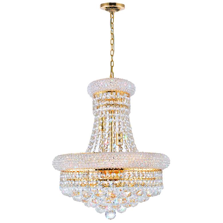 Image 1 Empire 8 Light Down Chandelier With Gold Finish