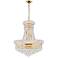 Empire 8 Light Down Chandelier With Gold Finish