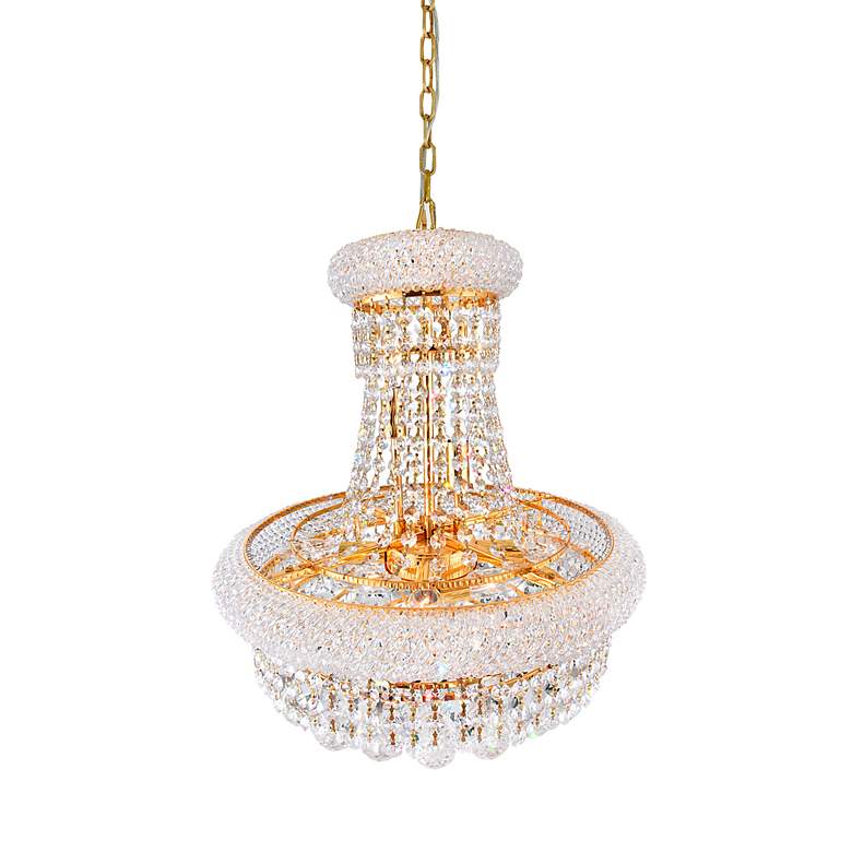 Image 4 Empire 8 Light Down Chandelier With Gold Finish more views