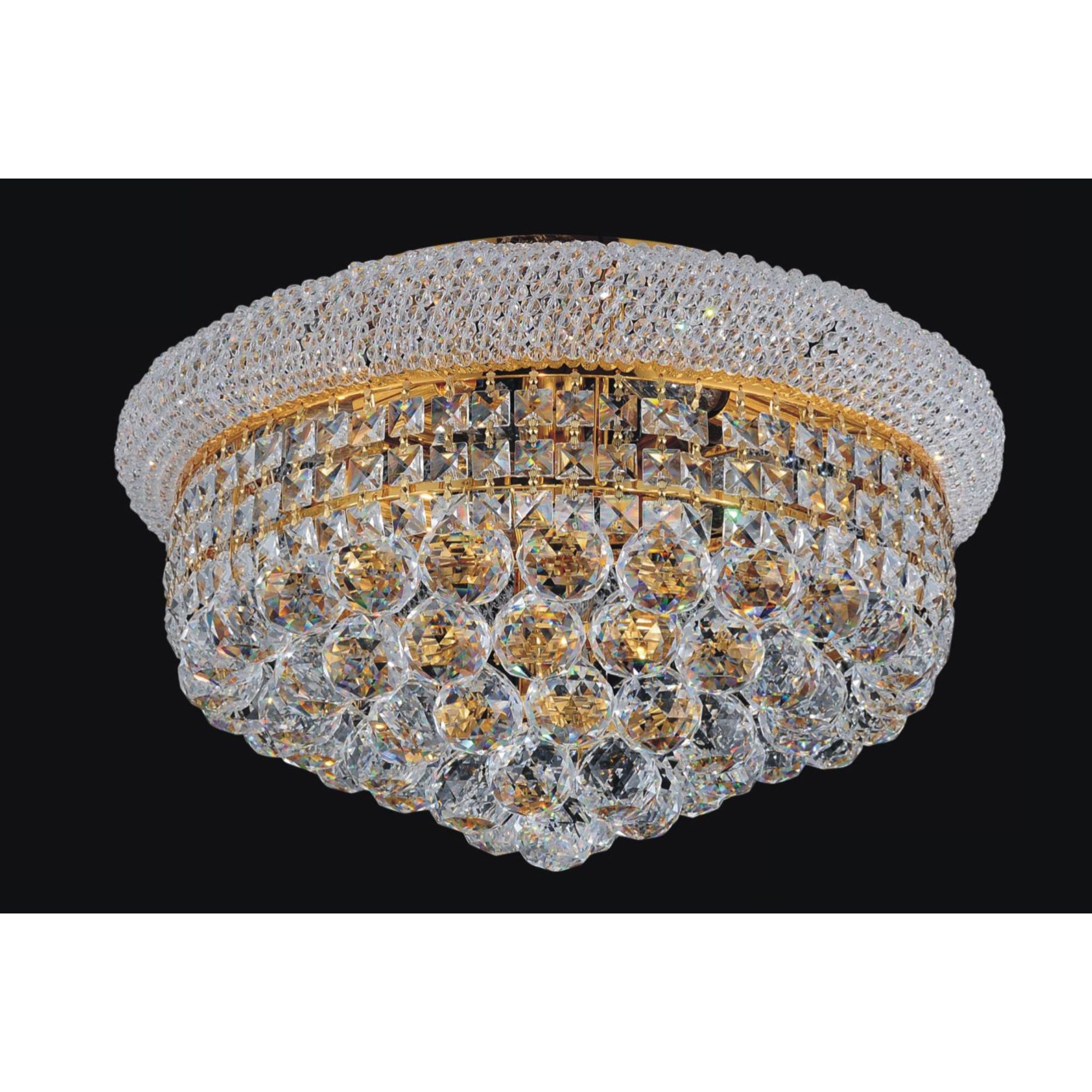 Image 4 Empire 8 Light Flush Mount With Gold Finish more views