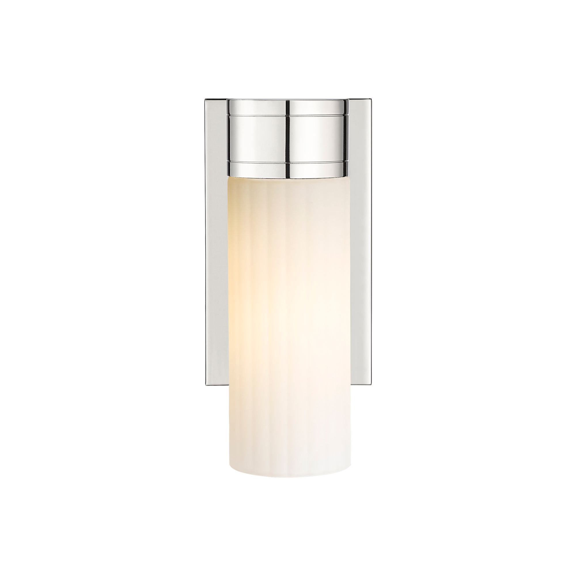 Image 3 Empire 9.5" High Polished Nickel Sconce With White Shade more views