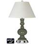 Empire Apothecary Lamp Outlets and USB in Deep Lichen Green