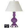 Empire Apothecary Lamp Outlets and USB in Passionate Purple