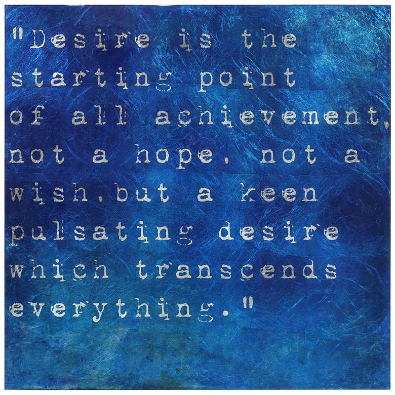 Image 2 Empire Art Desire Reverse Printed Tempered Glass with Silver Leaf Wall Art