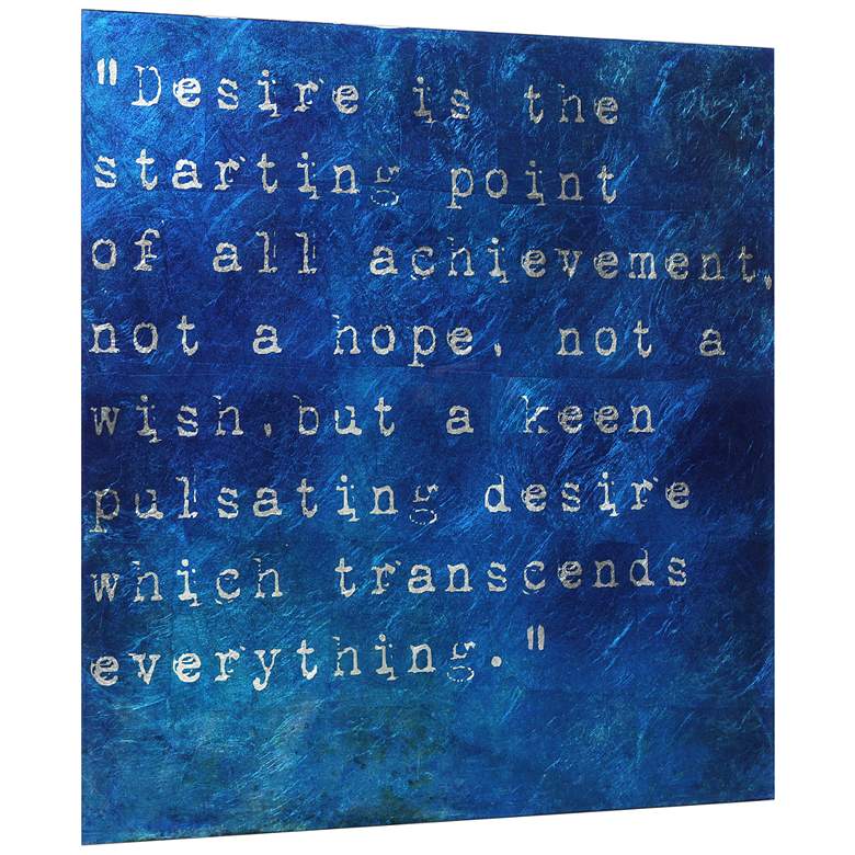 Image 3 Empire Art Desire Reverse Printed Tempered Glass with Silver Leaf Wall Art more views