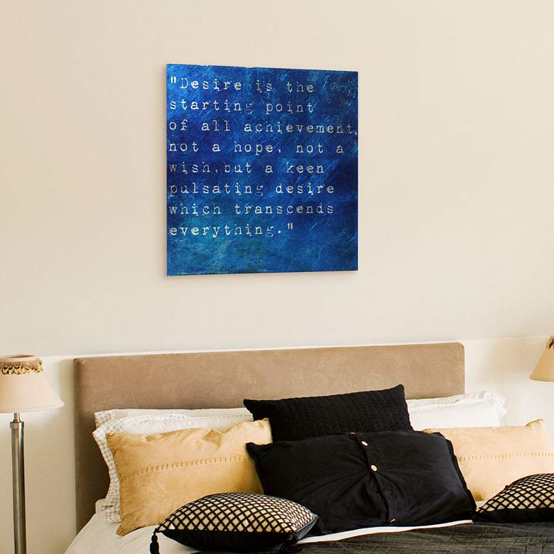 Image 4 Empire Art Desire Reverse Printed Tempered Glass with Silver Leaf Wall Art more views