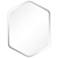 Empire Art Direct Beveled Hexagonal Black Matte Finished Wall Mirror