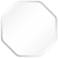 Empire Art Direct Beveled Octagonal Black Matte Finished Wall Mirror