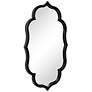 5_Empire Art Direct Curved Scalloped Wall Mirror on Black Matte Frame more views