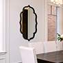 6_Empire Art Direct Curved Scalloped Wall Mirror on Black Matte Frame more views