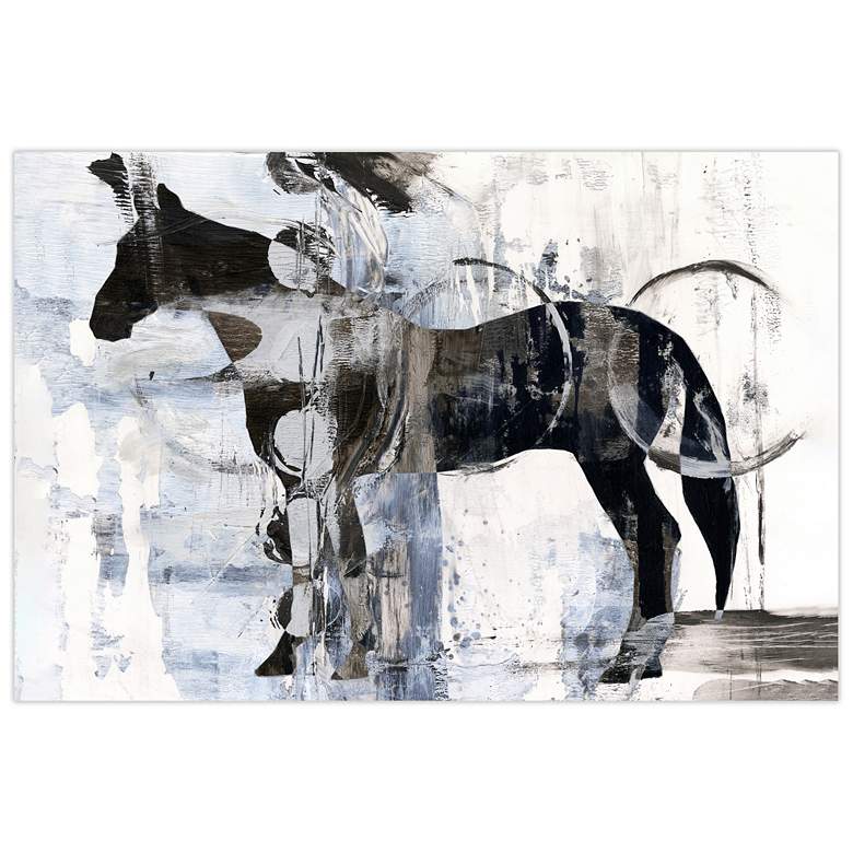 Image 1 Empire Art Direct Equestrian Essence I Printed Tempered Glass Wall Art