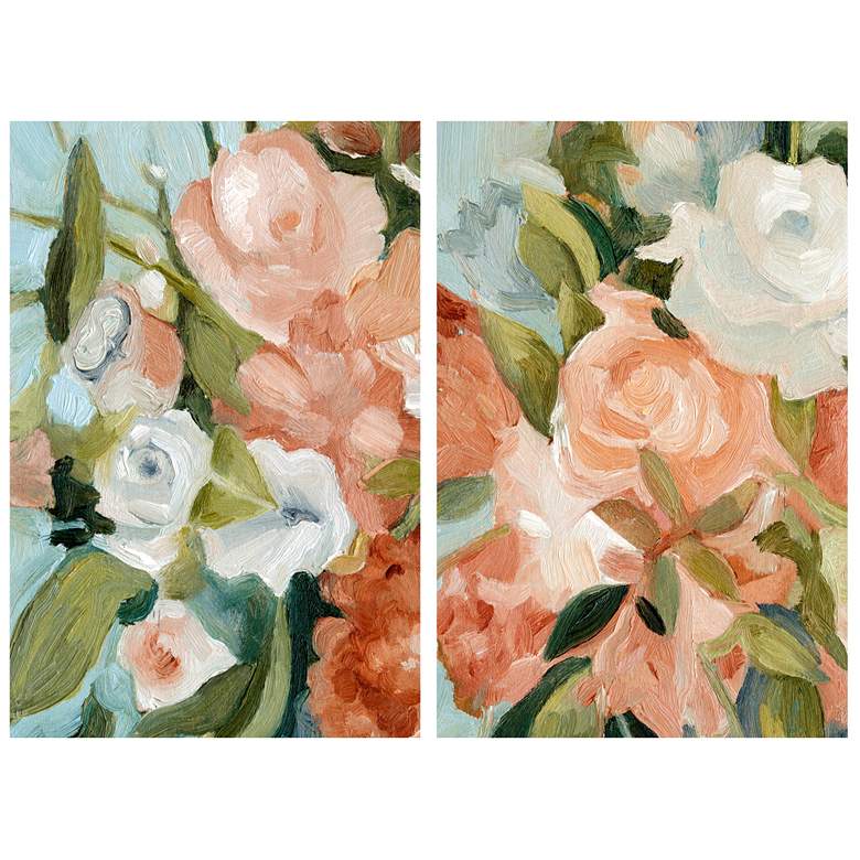 Image 1 Empire Art Direct Floral Harmony Bouquet Printed Tempered Glass Wall Art