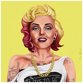 Image1 of Empire Art Direct Hip Marilyn Monroe Printed Tempered Glass Wall Art