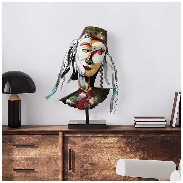 Image 6 Empire Art Direct "Homme 1 " Iron Hand-Painted Colorful Art Sculpture more views