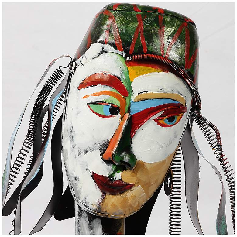 Image 7 Empire Art Direct "Homme 1 " Iron Hand-Painted Colorful Art Sculpture more views