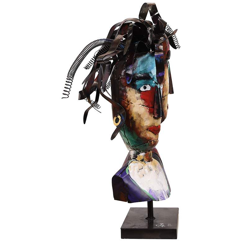 Image 4 Empire Art Direct "Homme 2" Iron Hand-Painted Colorful Art Sculpture more views