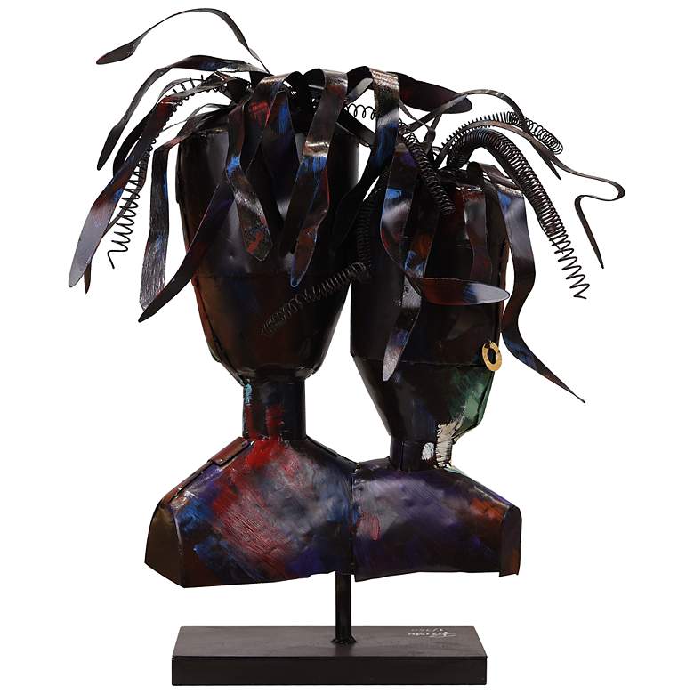 Image 5 Empire Art Direct "Homme 2" Iron Hand-Painted Colorful Art Sculpture more views