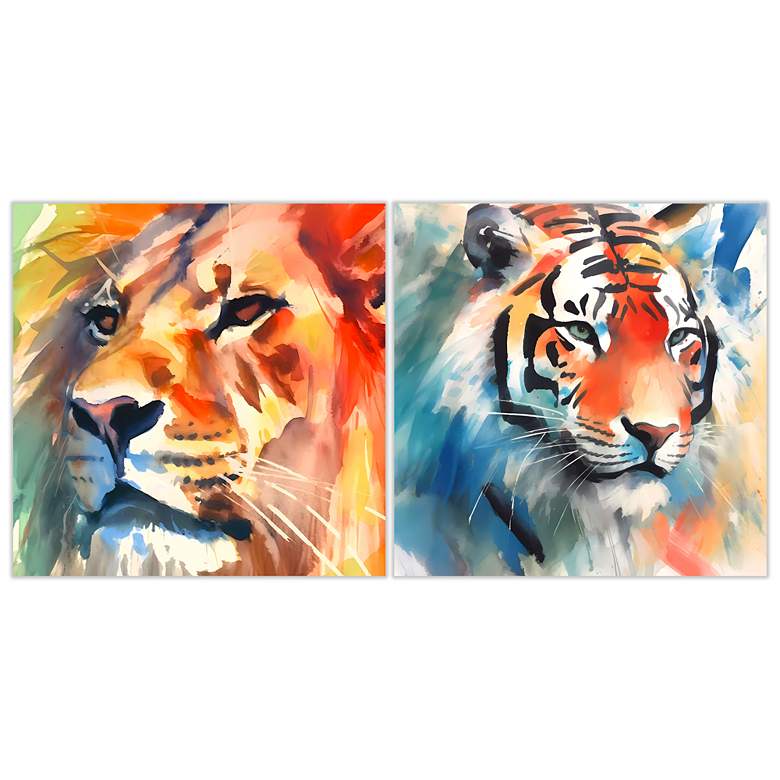 Image 1 Empire Art Direct Regal Strength Printed Tempered Glass Wall Art