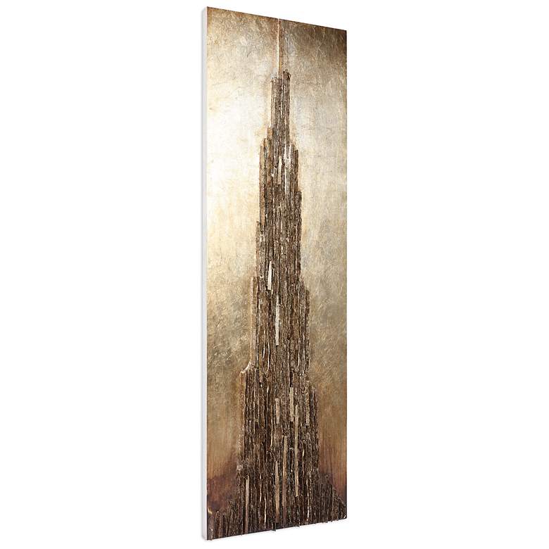 Image 2 Empire Art Direct "Stratified" Handed Painted Rugged Wooden Wall Art more views