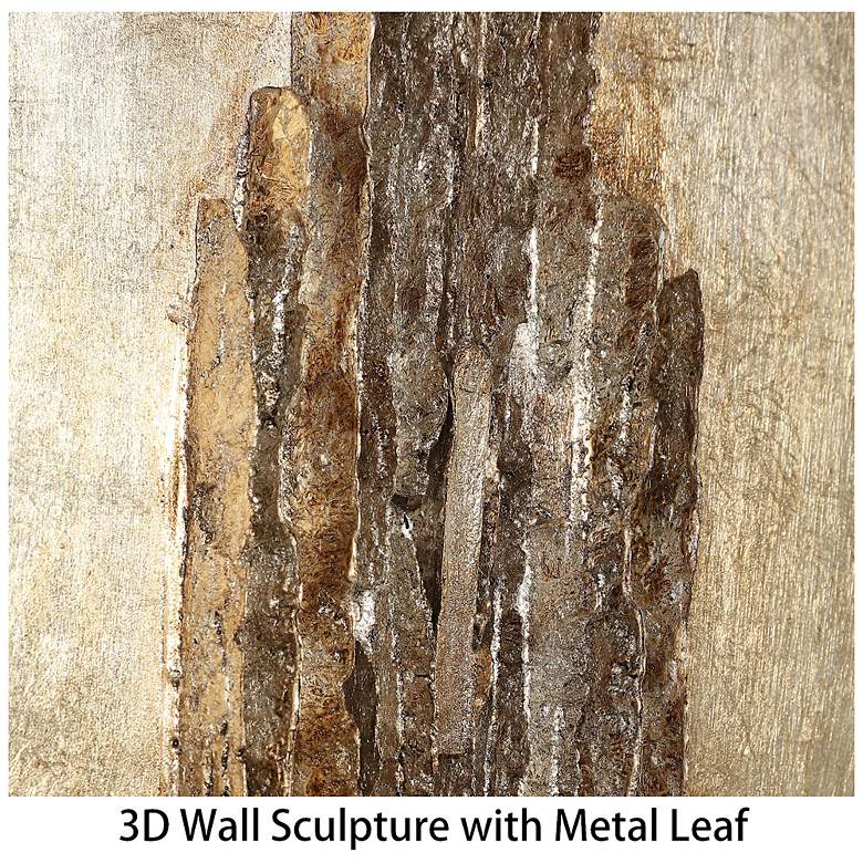 Image 6 Empire Art Direct "Stratified" Handed Painted Rugged Wooden Wall Art more views