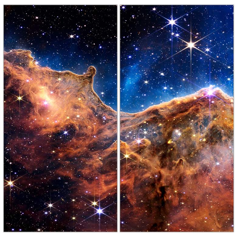 Image 1 Empire Art Direct the Carina Nebula AB Printed Tempered Glass Wall Art