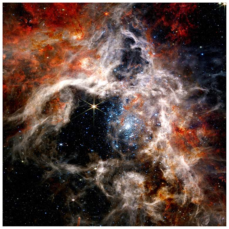 Image 1 Empire Art Direct The Tarantula Nebula Printed Tempered Glass Wall Art