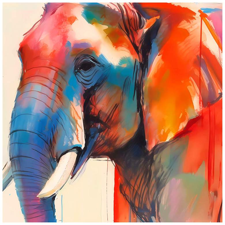 Image 1 Empire Art Direct Vibrant Majesty I Printed Tempered Glass Wall Art