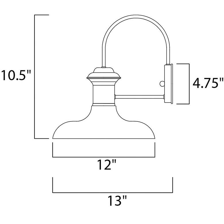Image 5 Empire Bronze 10 1/2" High Outdoor Wall Mount Lamp more views