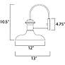5_Empire Bronze 10 1/2" High Outdoor Wall Mount Lamp more views