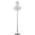 Empire Chrome and Crystal Floor Lamp