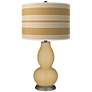 Empire Gold Bold Stripe Double Gourd Table Lamp