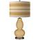 Empire Gold Bold Stripe Double Gourd Table Lamp