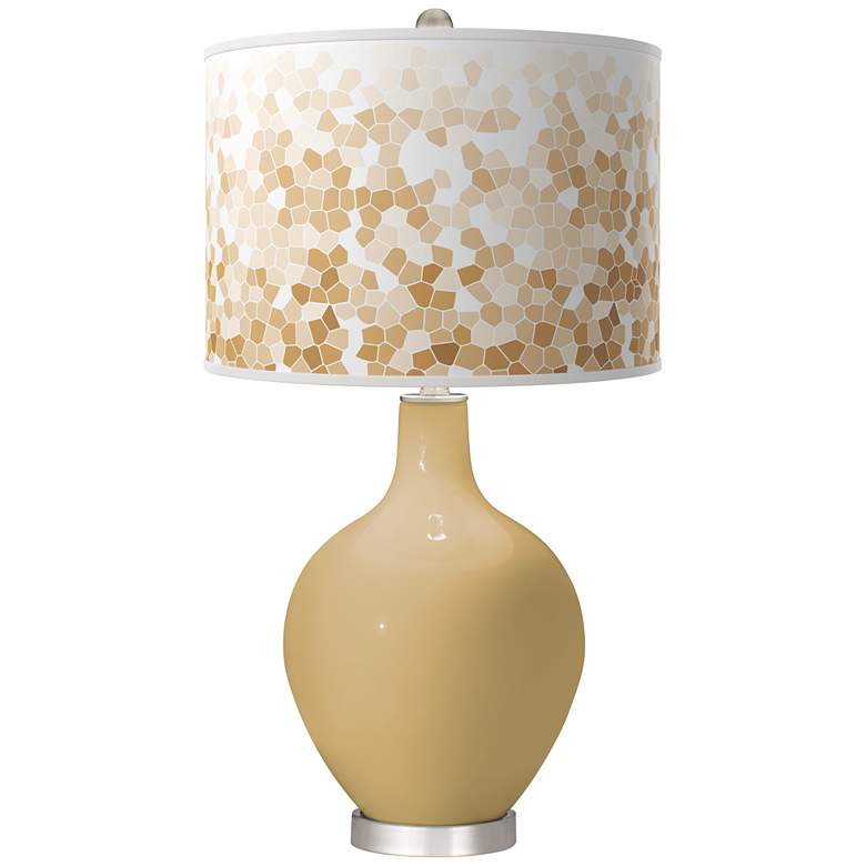 Image 1 Empire Gold Mosaic Ovo Table Lamp