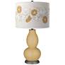 Empire Gold Rose Bouquet Double Gourd Table Lamp