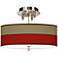 Empire Red Giclee 14" Wide Ceiling Light