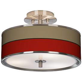 Image1 of Empire Red Giclee Glow 14" Wide Ceiling Light
