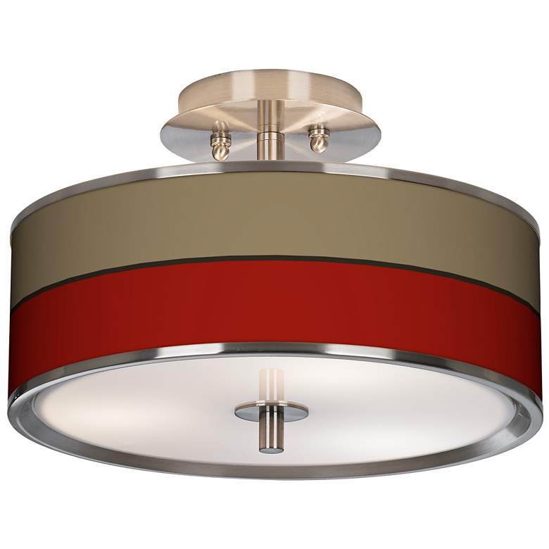 Image 1 Empire Red Giclee Glow 14 inch Wide Ceiling Light