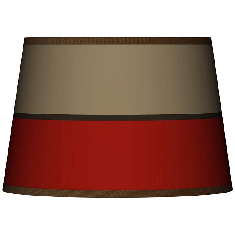Image 1 Empire Red Tapered Lamp Shade 13x16x10.5 (Spider)